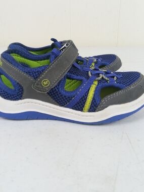 Stride Rite 360 Sneakers Sandals Boys Size 11 Blue Multi Hook Loop Slip On